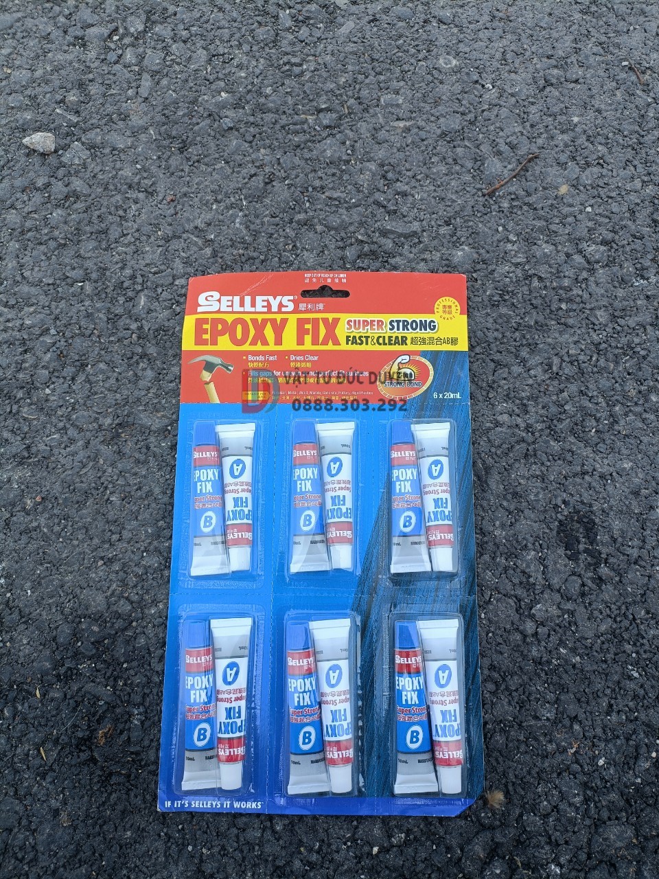 Keo dán đa năng ( keo gắn sắt AB 2 thành phần) EPOXY Fix Selleys siêu chắc , siêu bền 20ml