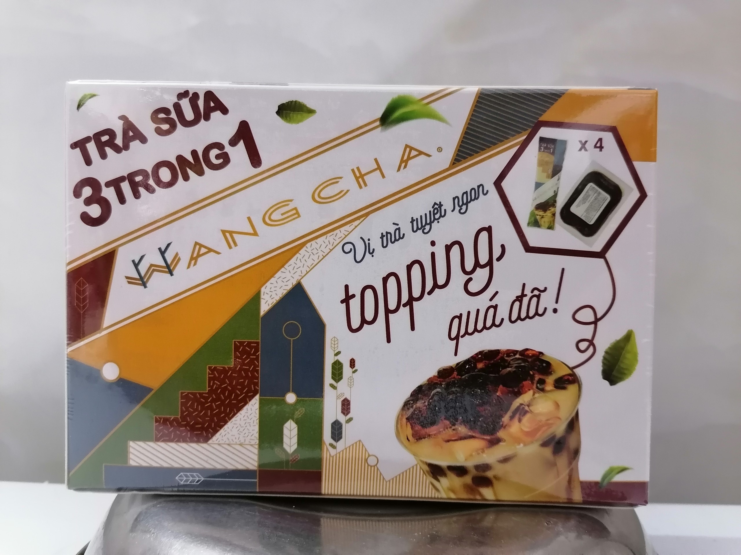 Trà sữa trân châu wangcha milk tea