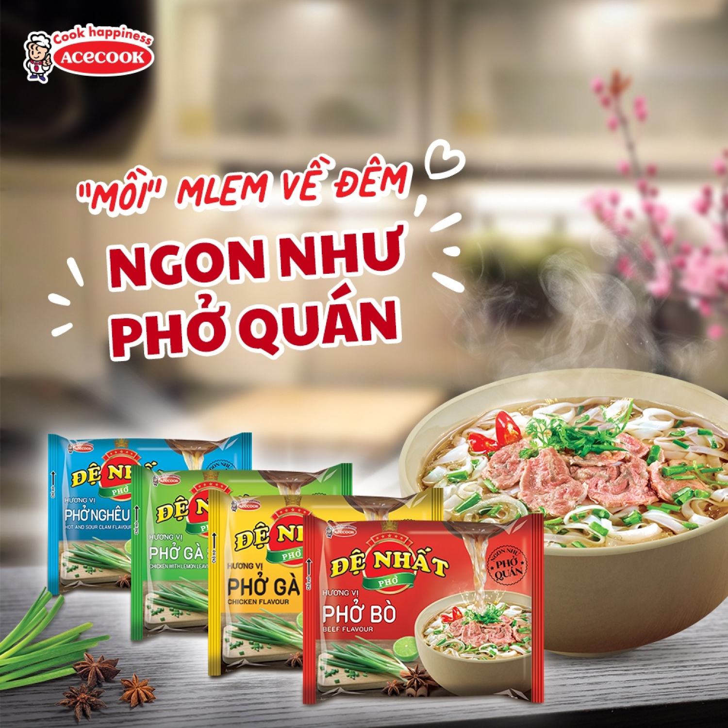 10 gói phở gà/bò đệ ƞhất