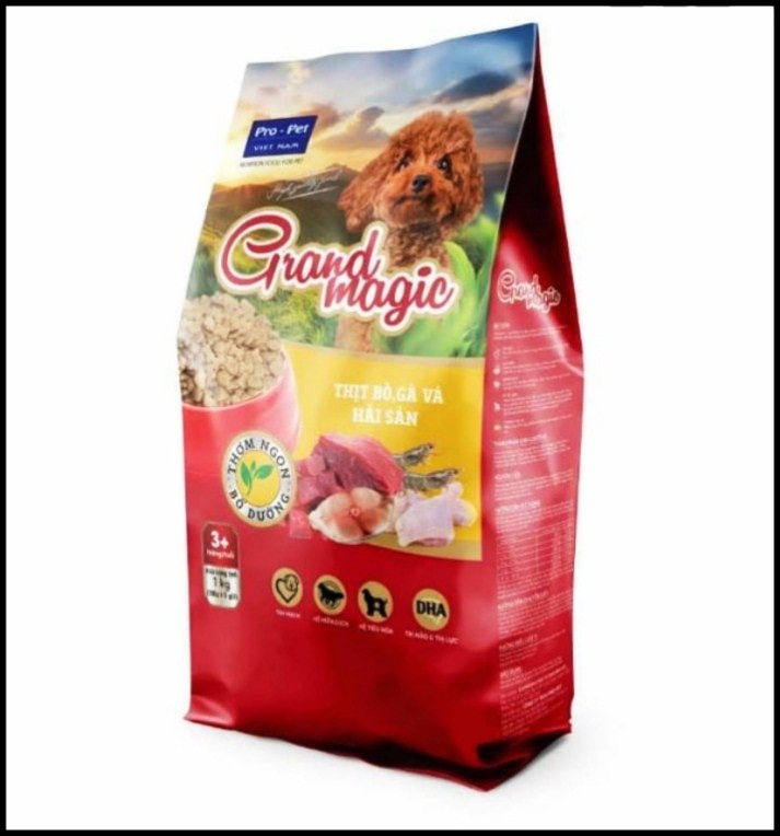 [HCM]Thức ăn hạt cho CHÓ mọi lứa tuổi. Magic Grand Poodle 1kg.