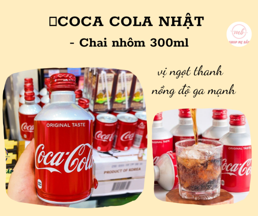 Nước Ngọt Có Ga Coca Cola Nhật Bản - Chai Nhôm 330ml - Shop Mẹ 1312190452_VNAMZ-5140417942