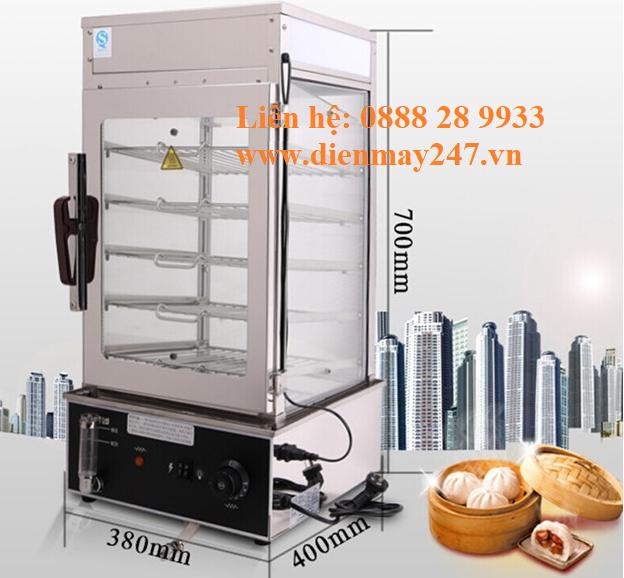 Tủ hấp bánh bao 5 tầng Inox