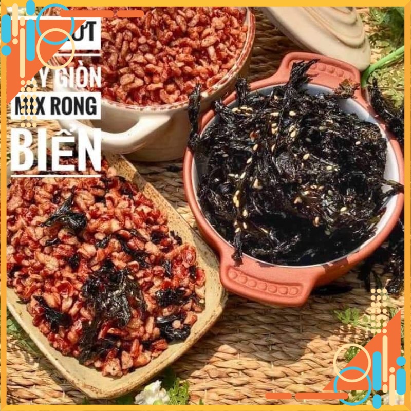 2kg gạo lứt sấy rong biển ăn kiêng, , tiểu đường, keto gạo lứt đỏ