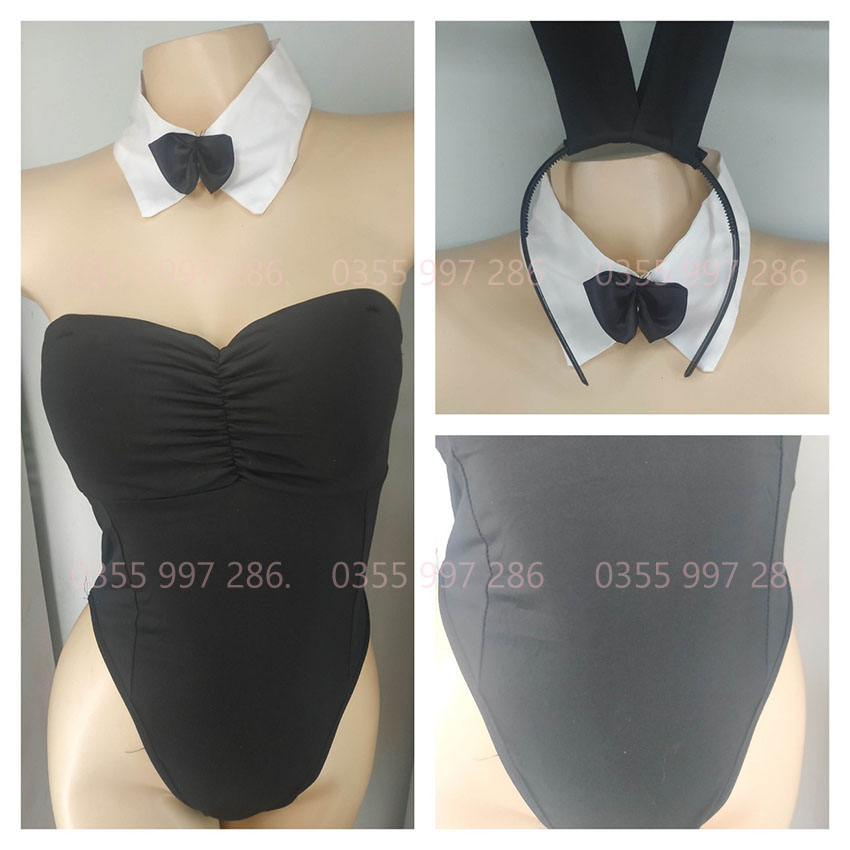 Bodysuit nữ sexy cosplay Thỏ Bunny Sexy Bộ Đồ Ngủ Cosplay Sexy Nữ - IvyShop - Thỏ T1300