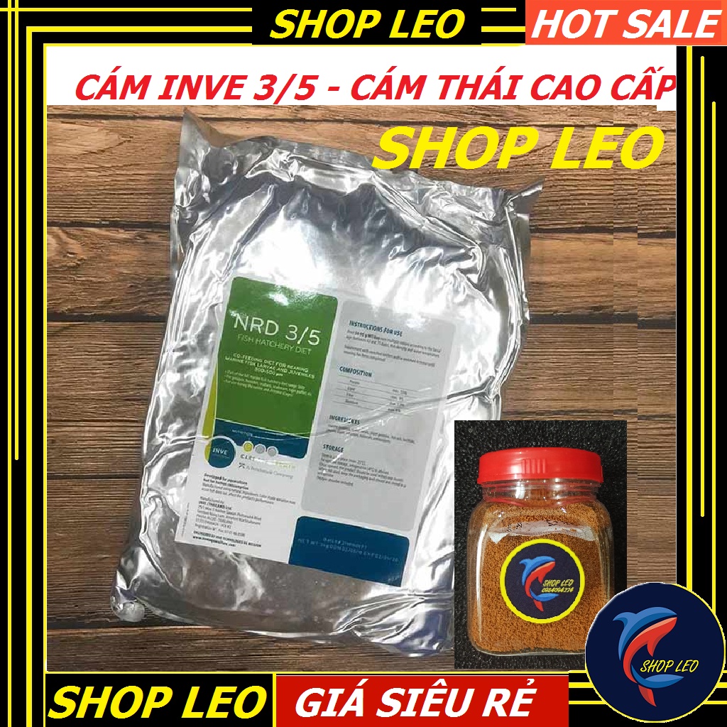 Cám thái inve 3/5 hũ 100g,200g - inve thái 3/5 thức ăn tốt cho cá cảnh - phụ kiện thủy sinh-shopleo