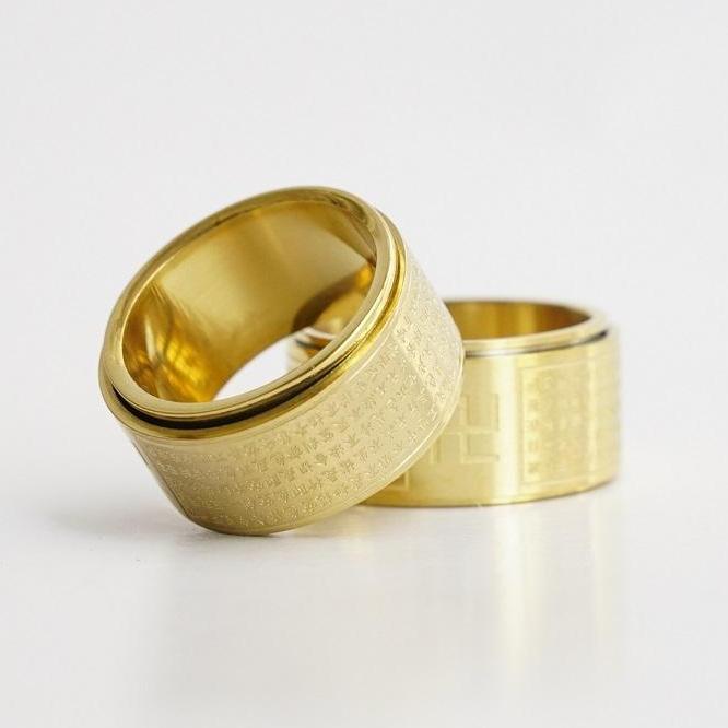 Nhẫn Bát Nhã Tâm Kinh chữ Phạn xoay 360 độ