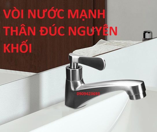 Vòi Rửa Mặt Lavabo Vòi Lavabo Lạnh INOX 304 N6001 Fotar VÒI LA SÉO inox 304 chống han rỉ vòi lavabo
