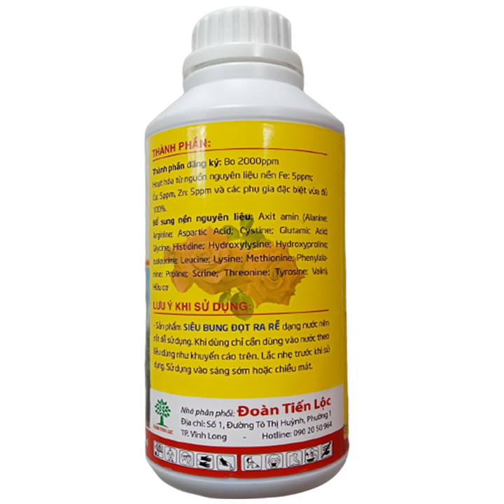 Siêu bung đọt biomax - dưỡng rễ mai vàng max root (combo 2 chai 500ml)