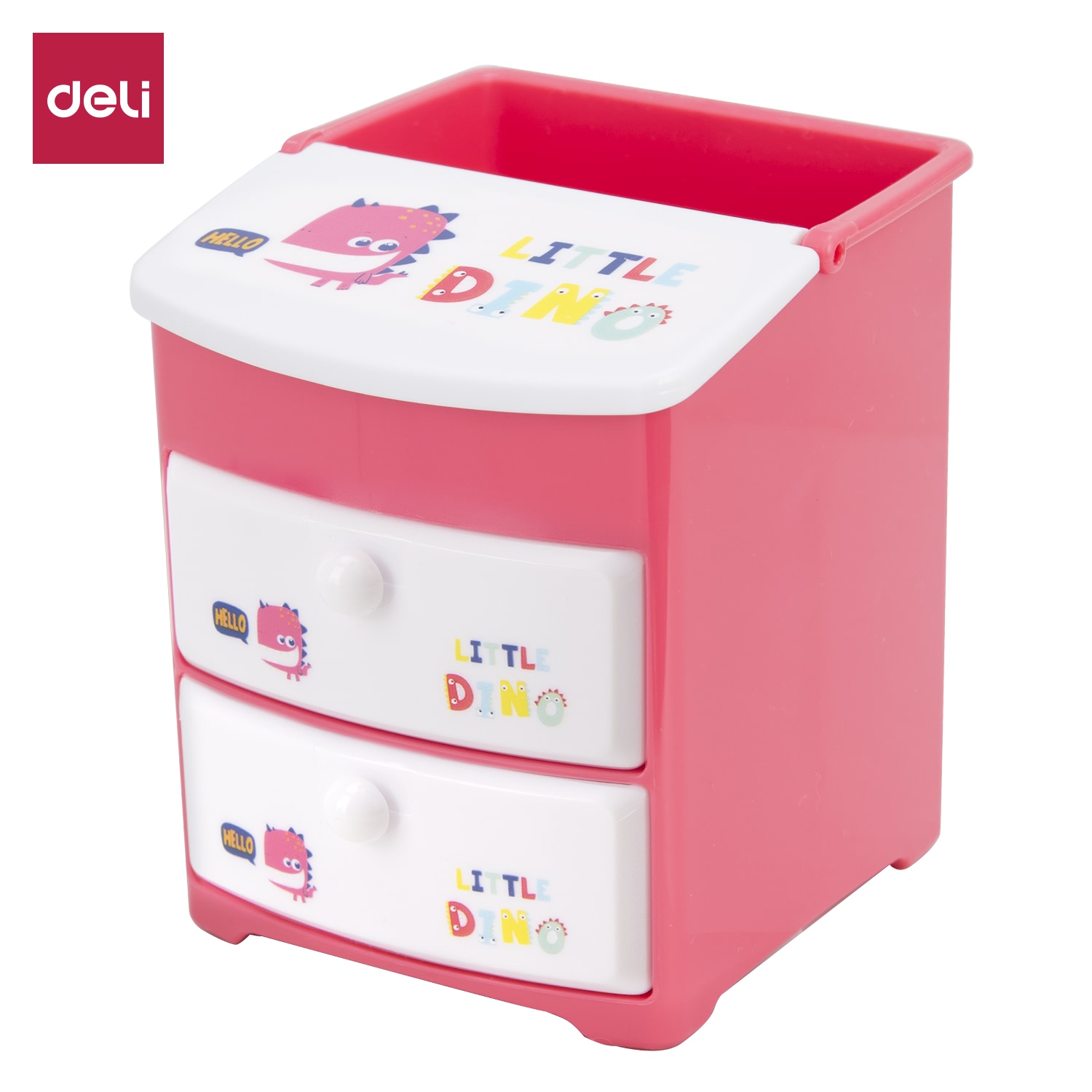 Khay cắm bút học sinh deli - hồng/xanh-1 chiếc - e9136