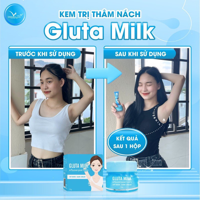 (Mua 1 Tặng 1) Kem Thâm Nách Gluta Milk Thai Lan