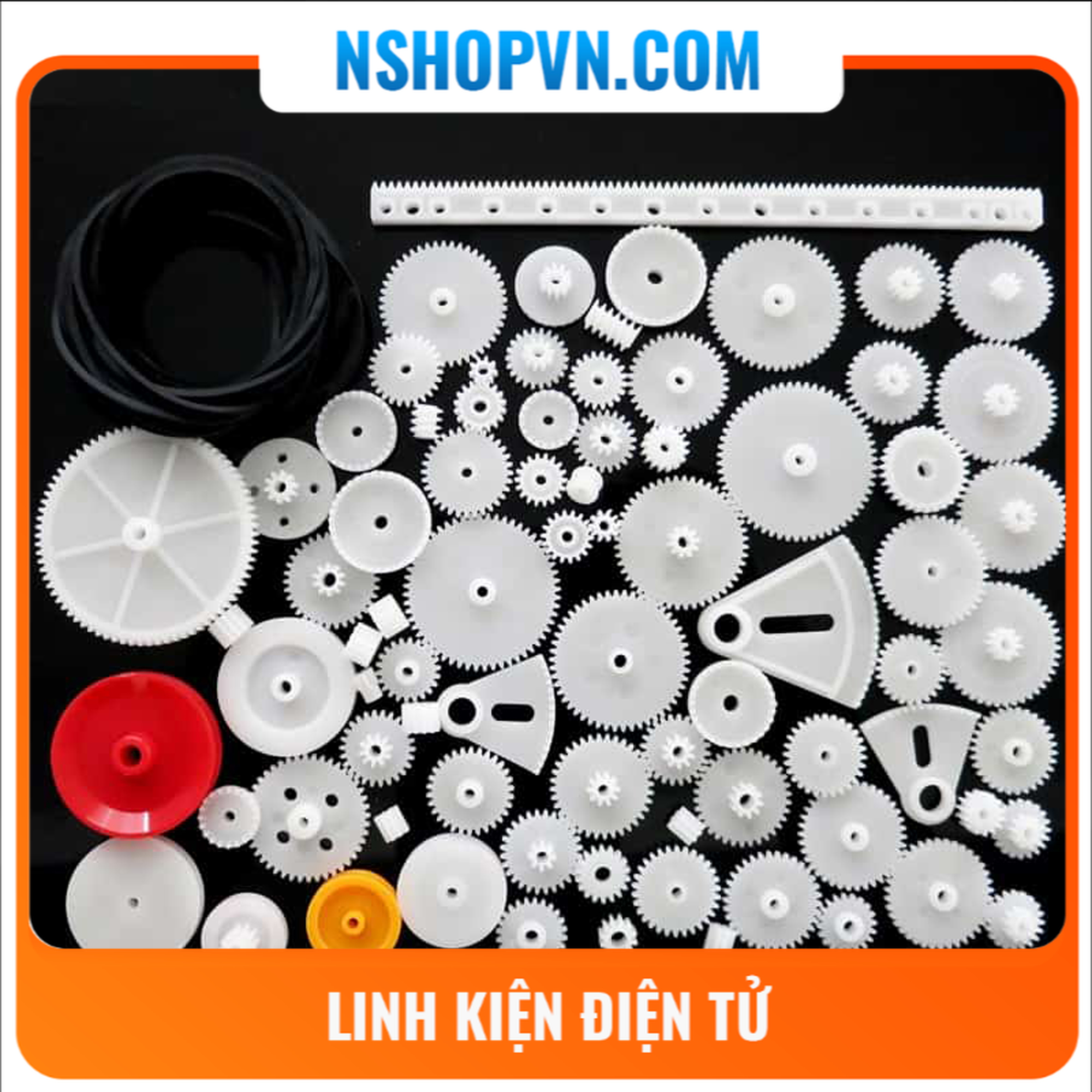 Bộ bánh răng nhựa diy 81 món
