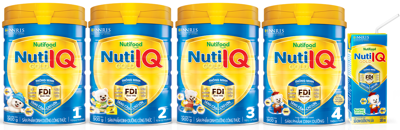[Hoàn tiền 12%] Sữa Bột Nuti IQ Gold 1 900g