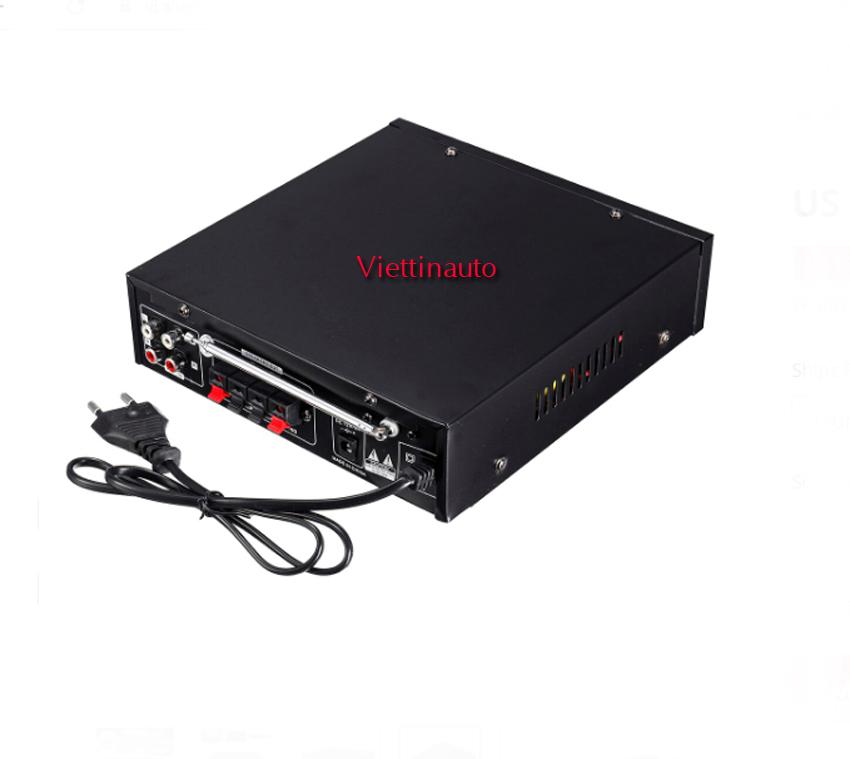 Ampli Karaoke Mini 12V đă năng 2 cổng Mic BT309A MixASale