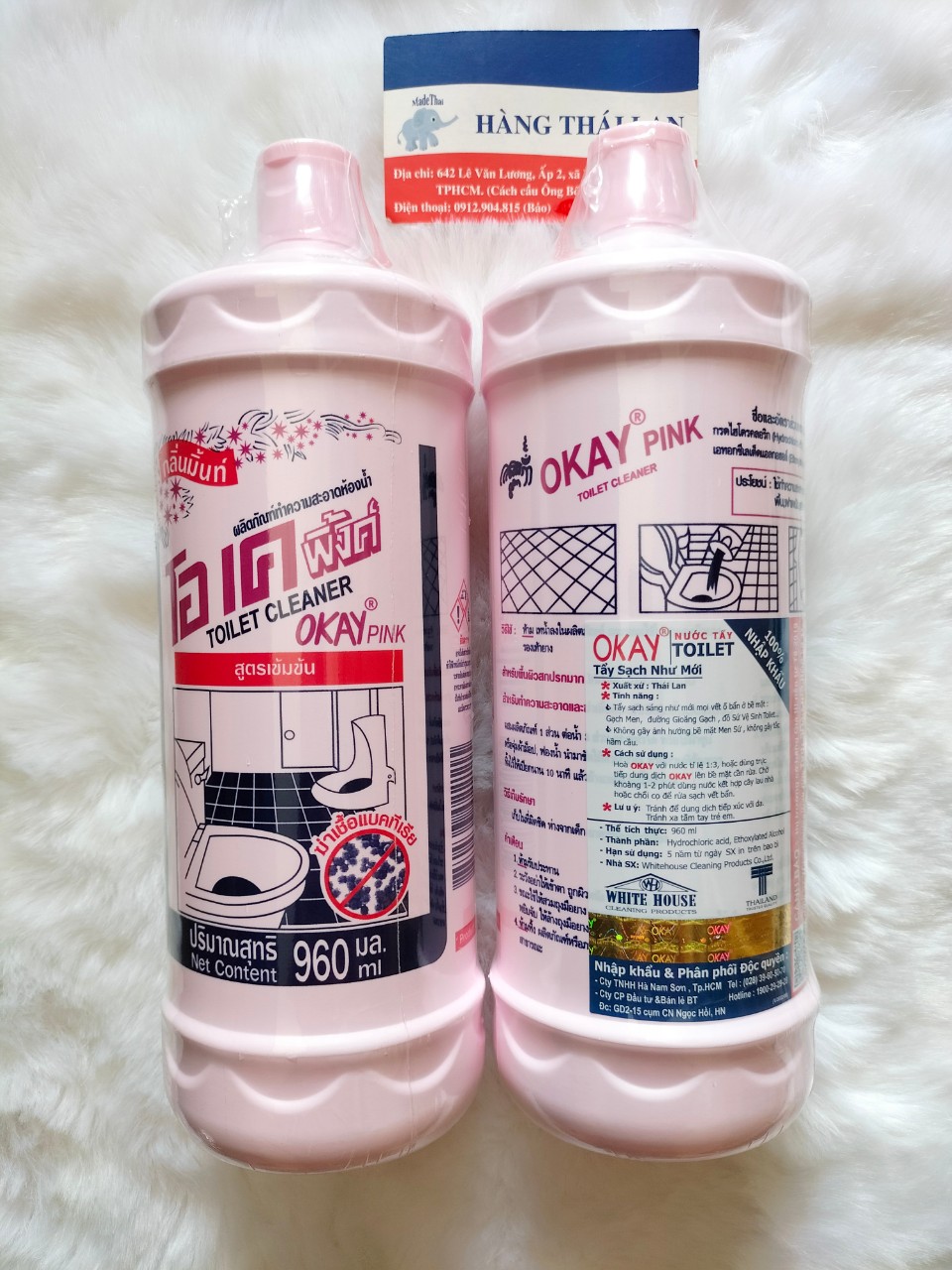 Nước tẩy toilet Okay Thái Lan 960ml