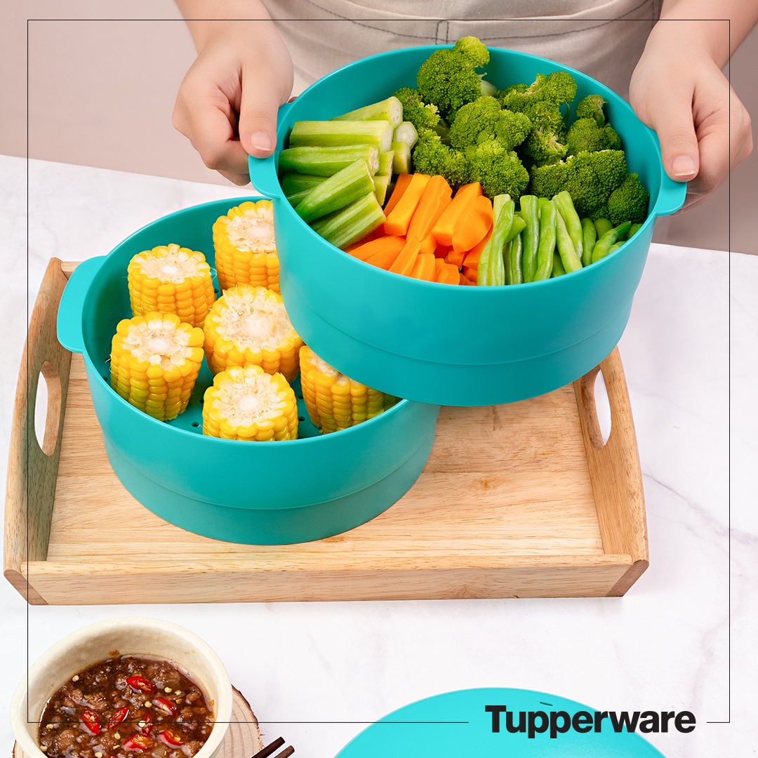 TUPPERWARE XỬNG HẤP 3 TẦNG STEAM IT PARADISE