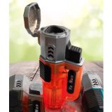 Bật lửa khò 3 tia lửa có nắp bật Nửa Gói F26 (Cam)