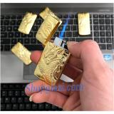 [HCM]Bật lửa khò hình rồng nổi vàng kim