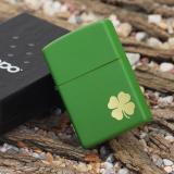 Bật lửa Zippo xanh cỏ bốn lá