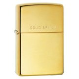 Bật lửa zippo màu vàng solid brass