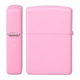Bật Lửa Zippo Pink Matte With Logo (Hồng)