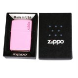 Bật Lửa Zippo Pink Matte With Logo (Hồng)
