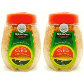 Bộ 02 Hộp Chà Bông Cá Hồi Loại Hảo Hạng Hải Nam 120g