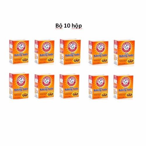 Bộ 10 hộp Bột nở Baking Soda đa công dụng Arm & Hammer 454g