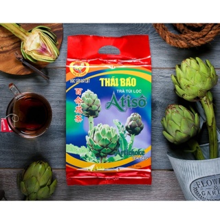 Bộ 4 bịch trà atiso túi lọc, (100 túi bịch), Thái Bảo, Đà Lạt thumbnail
