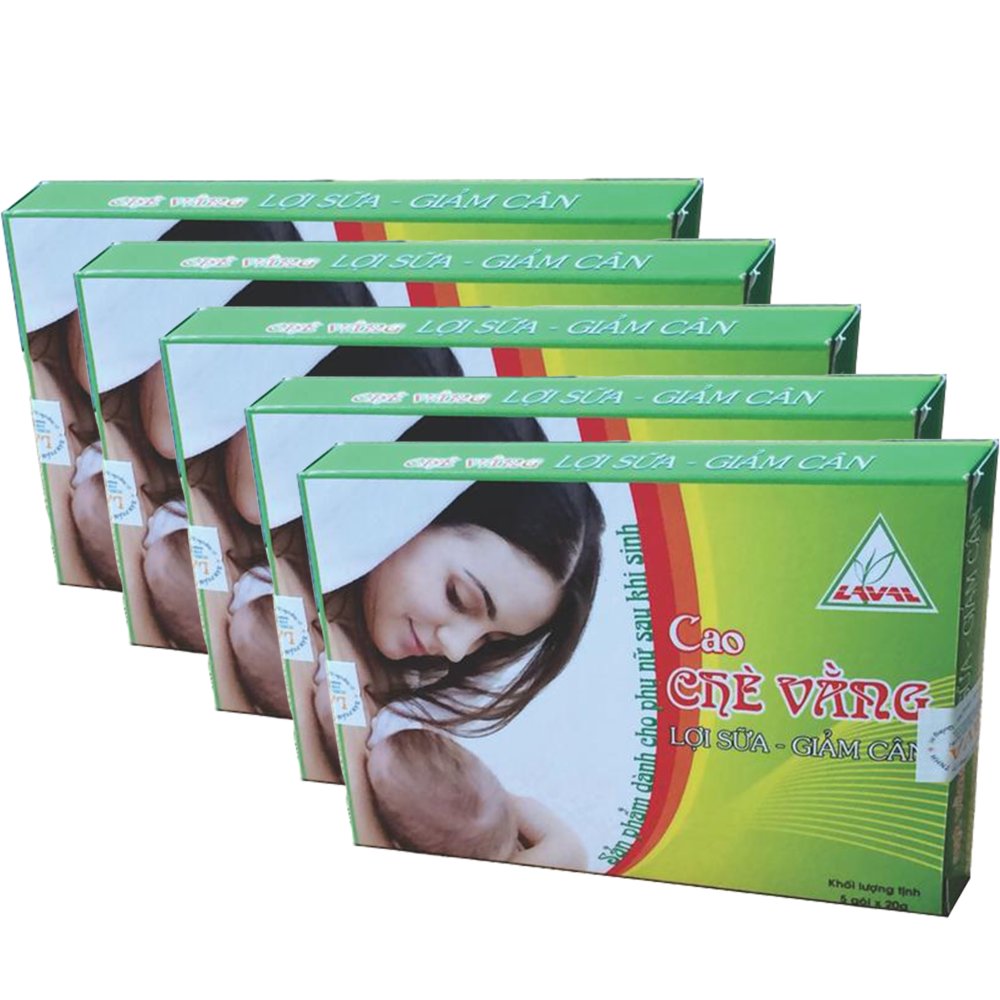 Bộ 5 Hộp Cao Chè vằng LAVA