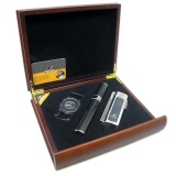 Bộ bật lửa Cohiba 4 tia, dao cắt, ống đựng và hộp đựng Ciga T100