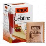 Bột gelatine làm bánh kẹo dẻo thạch hãng Knox - Combo 10 gói (mỗi gói 7gr)