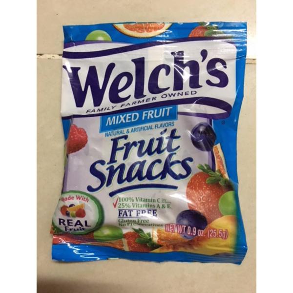 combo 5 goi Kẹo Dẻo Welch’s Fruit Snacks Mỹ 25,5g