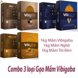 Combo Gạo Mầm Vibigaba (Mầm, Mầm Nghệ, Mầm Tỏi Đen) 3kg