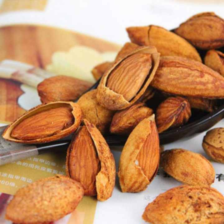 Hạt hạnh nhân còn vỏ rang bơ 500gr
