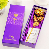 Hoa hồng mạ vàng 24K bông màu vàng (không có đế)