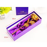 Hoa hồng mạ vàng 24K bông màu vàng (không có đế)