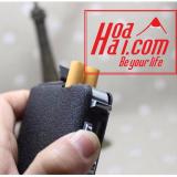 Hộp đựng thuốc lá kiêm bật lửa khò JD HOAHAI.COM (đen) + Tặng bật lửa LOL