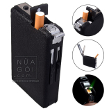 Hộp đựng thuốc lá kiêm bật lửa khò C643 (Mẫu Lightgood đen)