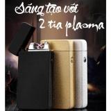 Hộp quẹt bật lửa zippo 2 tia plasma (màu đen)