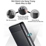 Hộp quẹt bật lửa zippo 2 tia plasma (màu đen)