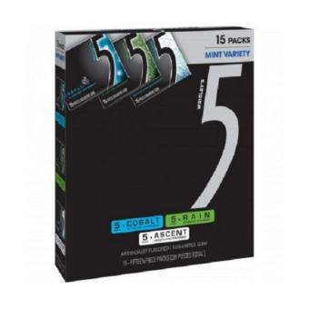 Kẹo Gum Không Đường Số 5  Spearmint  Wrigley Mỹ ( 3 thanh)