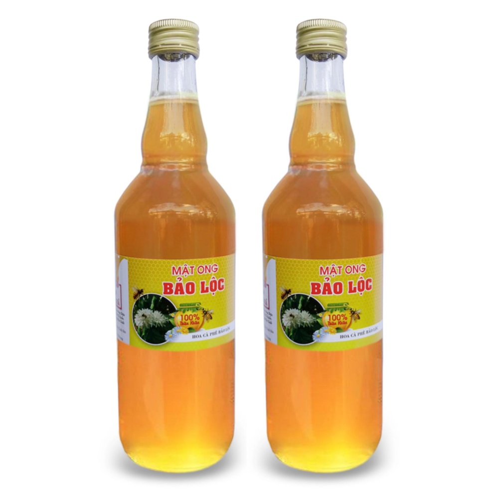 [HCM]Mật Ong Hoa Cà Phê Bảo Lộc 1000ml (Bộ 2 Chai Nhựa 500ml)