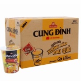 Mì ly ăn liền cung đình gà hầm thùng 24 ly x 65g