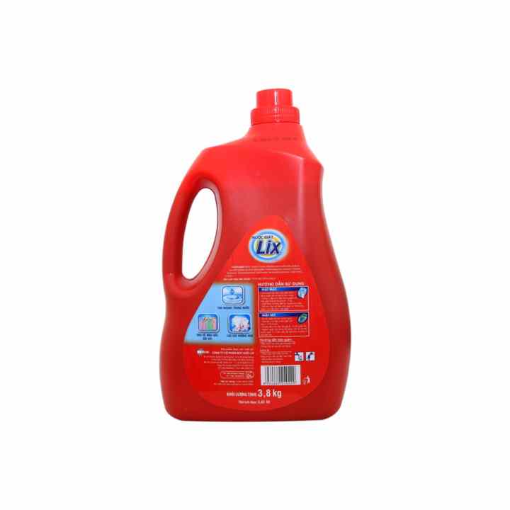 Nước giặt Lix 3.8kg giặt máy và giặt tay