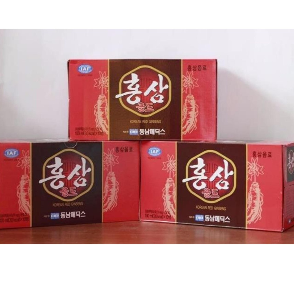 Nước hồng sâm  Hàn quốc hộp 10 chai x 100ml