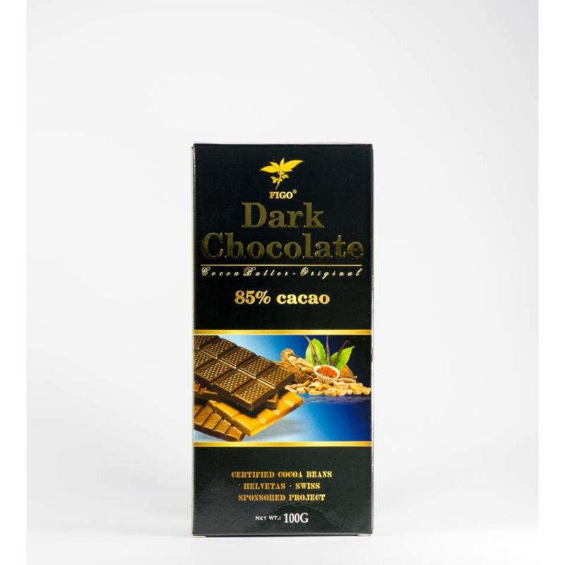 Kẹo Socola đen đắng 85% cacao giảm cân Figo 100gram