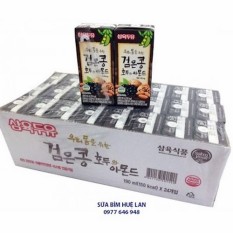 Sữa Ậu Đen Hạnh Nhân Óc Chó Hàn Quốc  Thùng 24 Hộp X 190Ml