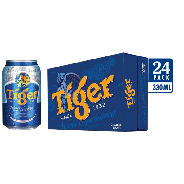 Thùng 24 lon bia Tiger 330ml