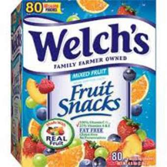 Thùng 80 gói kẹo trái cây Welchs  Mỹ