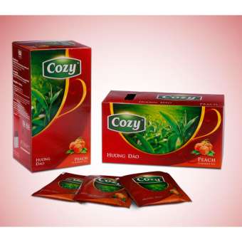 Trà Cozy hương Đào túi lọc 2g (hộp 25 gói)  